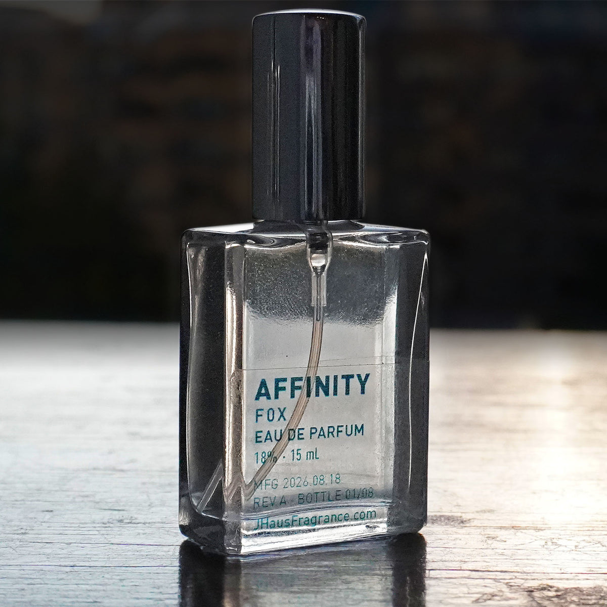 Affinity Eau de Parfum 15 mL clear glass bottle by JHaus Fragrance